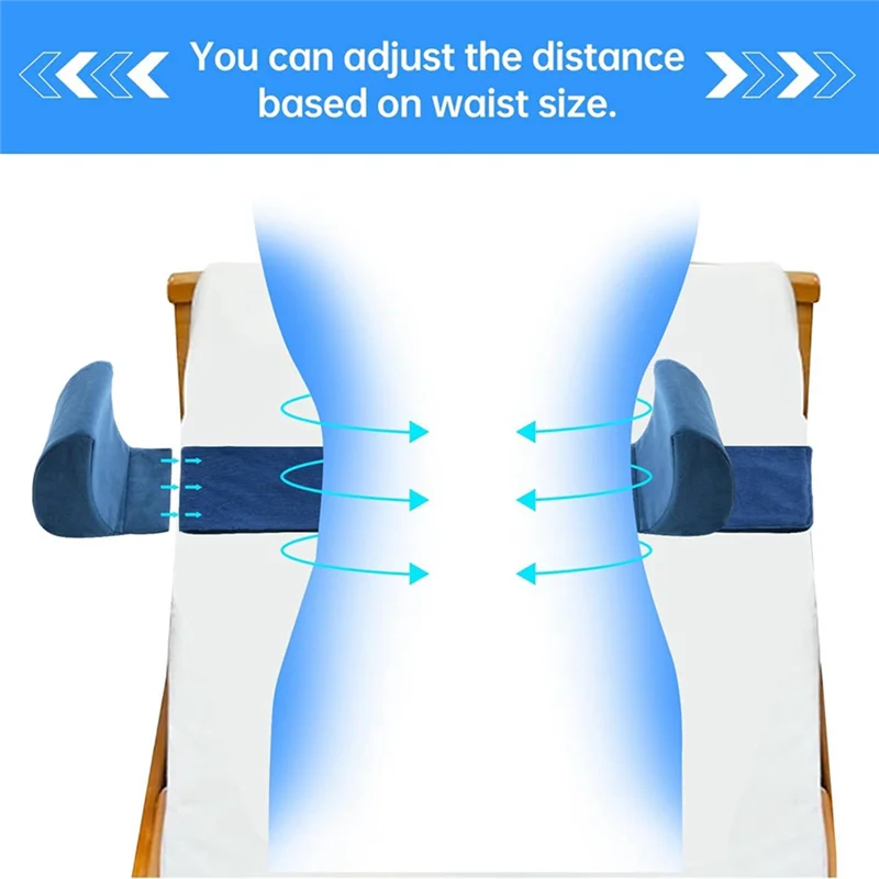 لمثبت الكرسي المتحرك مع وسادة دعم جانبية وألواح جانبية قابلة للتعديل للكراسي المتحركة-A21R #3