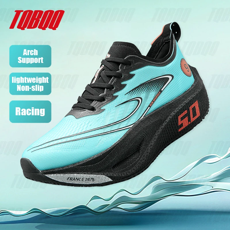 

Professional Marathon Racing Running Shoes with Air Cushion Sole for Men Women Lightweight Athletic Sports Shoes for Training