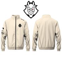 G2 Esports Club Jackets Jersey LEC 2025 World Championship Team Training Uniforms Men's Autumn/winter Zip-up Stand Collar Jacket