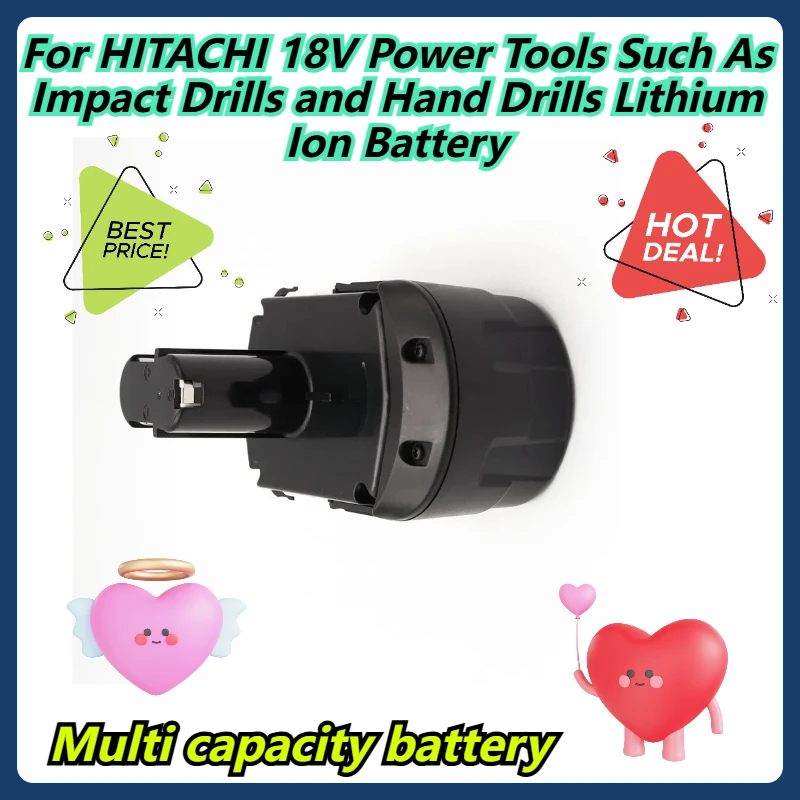 

Multi capacity battery For HITACHI 18V Power Tools Such As Impact Drills and Hand Drills Lithium Ion Battery
