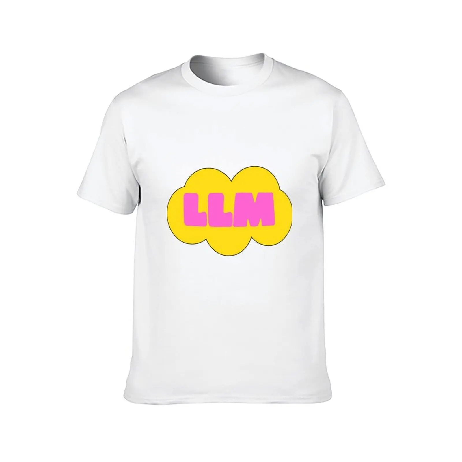 تي شيرت رجالي على LLM تي شيرت قطني عالي الجودة ماركة فاخرة 100% تي شيرت #2