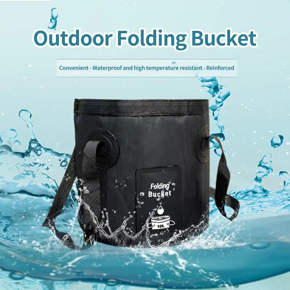 12L 20L Water Bucket Outdoor Travel Water Storage Bag Waterproof Water Bag Fishing Foldable Bucket Camping Picnic Storage Bucket