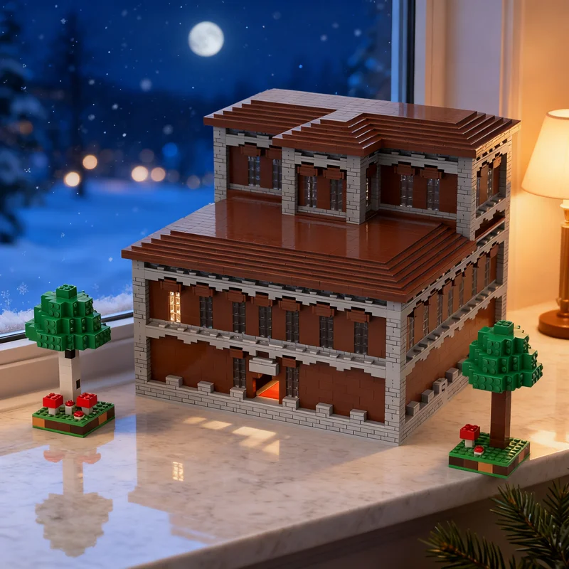 5094pcs MOC Woodland Mansion Model Christmas Gift Decorative Set Creative Collectible For Living Room Decoration