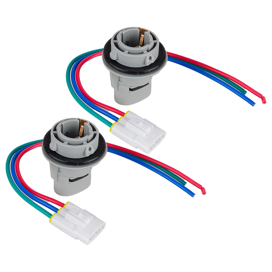 2 Sets Front Turn Signal Light Lamp Bulb Socket Plug Holder Connector with 3-Wire Harness Cable 33302-ST7-A1 Fit for Honda Acura