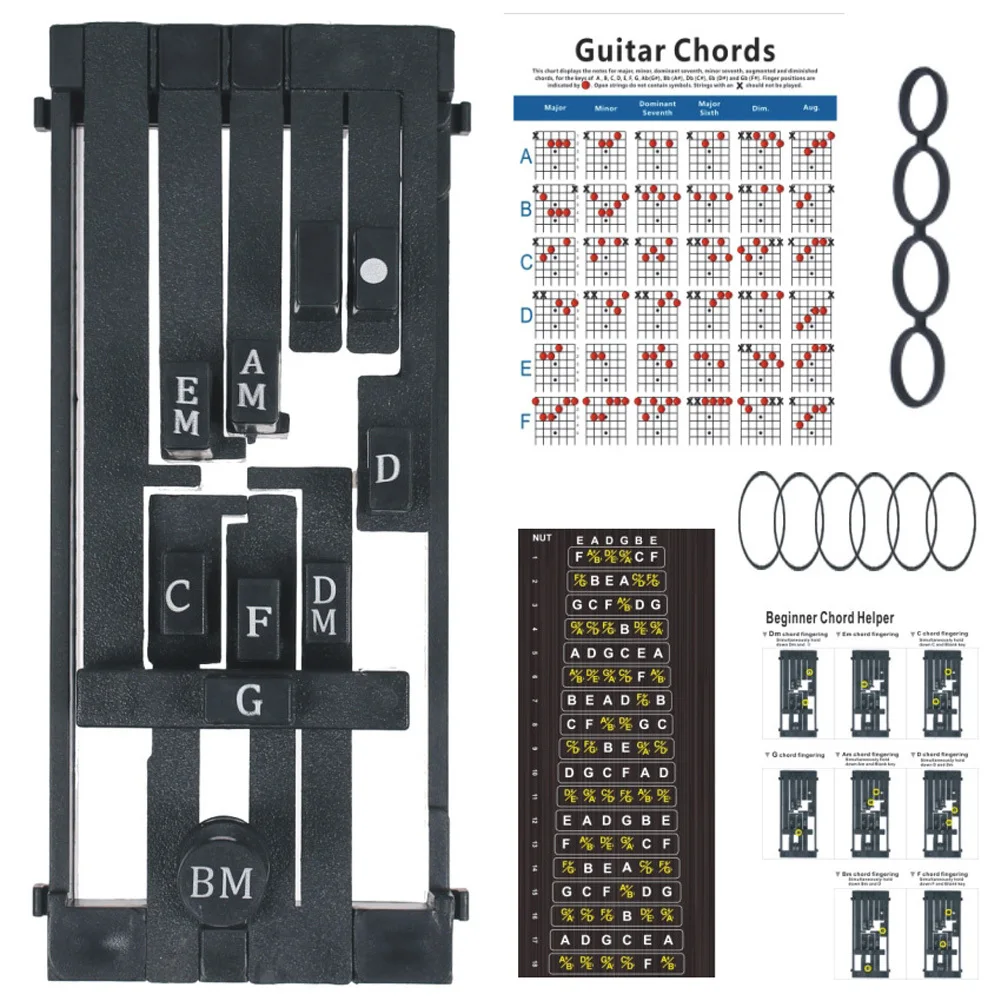 

Вспомогательное устройство для гитары, обучающий учебный инструмент для обучения гитаре, портативное вспомогательное устройство для начинающих, учеников