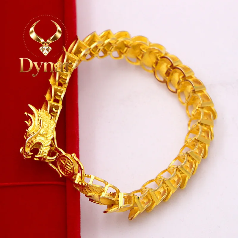 

Dynar Jewelry 9999 gold bracelet domineering dragon bracelet 24k real gold men's style stable and elegant local tyrant domine