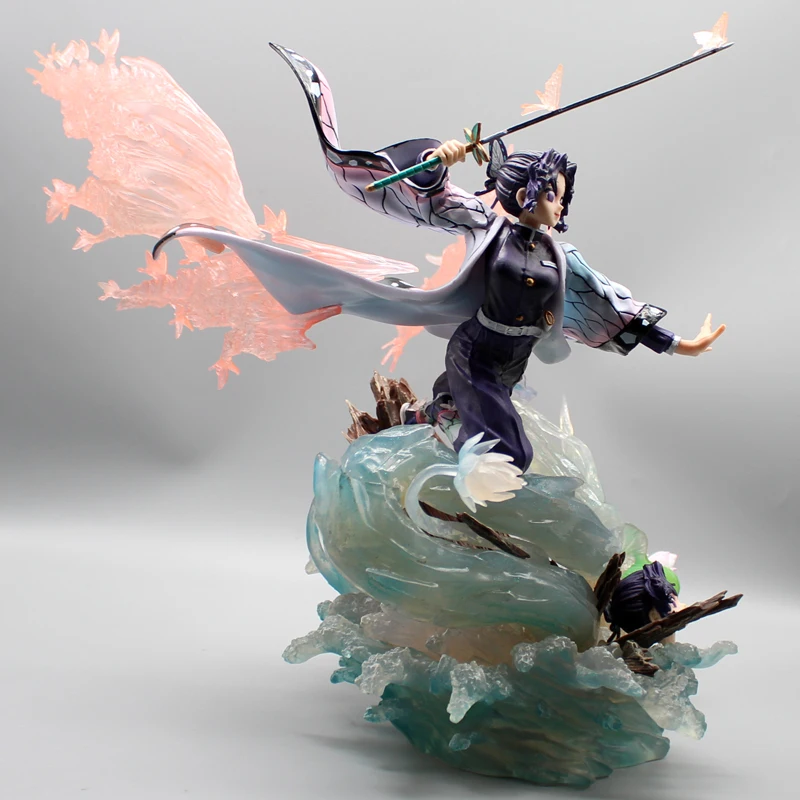 Demon Slayer Anime Figures Kochou Shinobu Action Figures Kimetsu No Yaiba Pvc Collection Model Ornamen Toys Kid Christmas Gifts