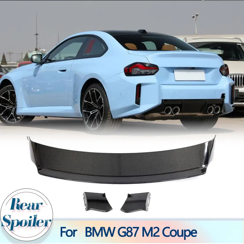 

Car Rear Trunk Spoiler Wing For BMW G87 M2 Coupe 2-Door 2023 Real Carbon Fiber Racing Rear Boot Lip Wing Lip Spoiler