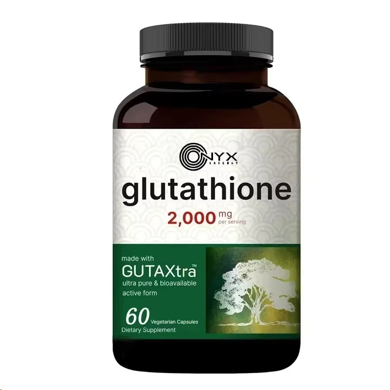 

Glutathione supplement 2000 milligrams per serving, 60 capsules | Active form, main antioxidant - vegetarian friendly