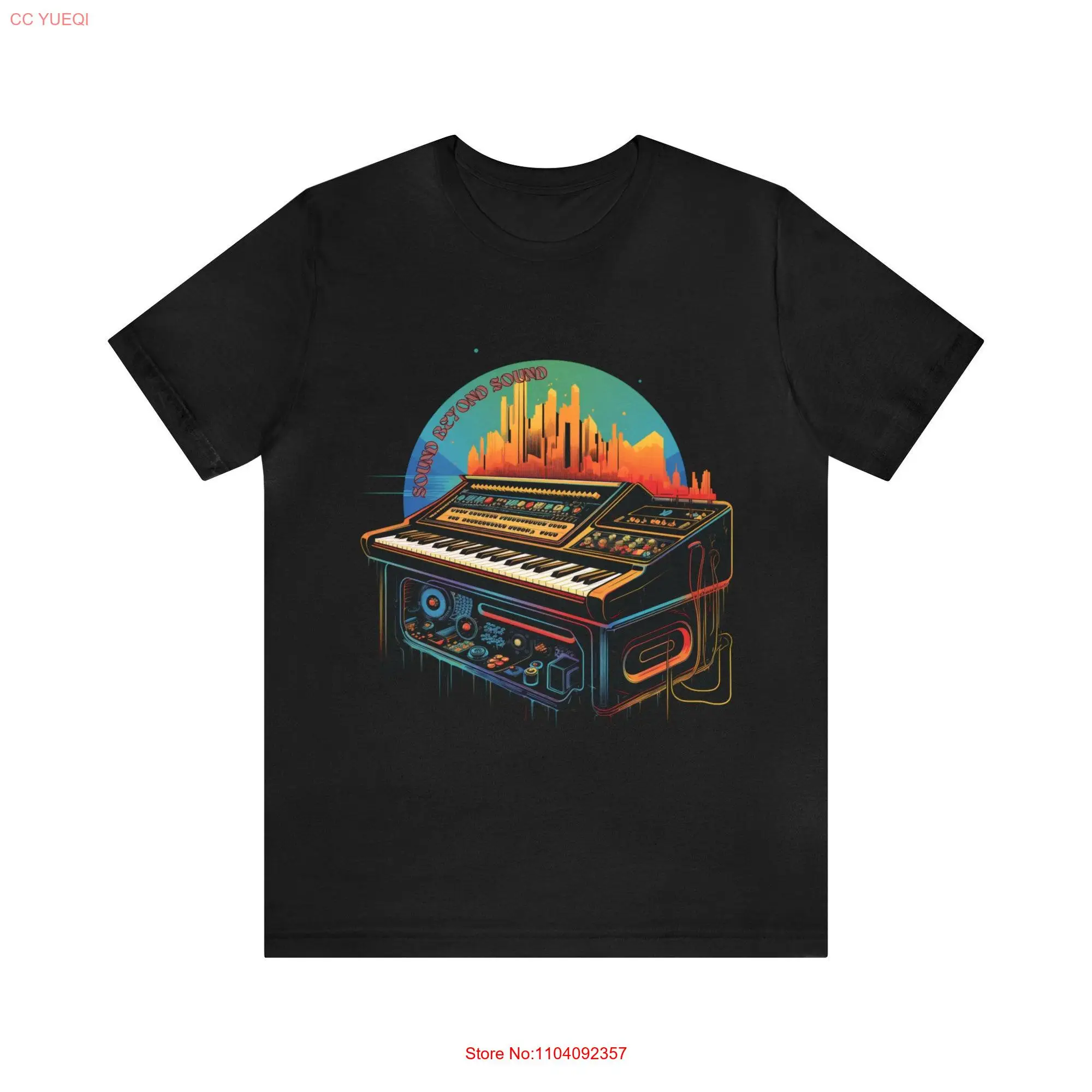 Analog Synthesizer T Shirt Synth Modular Lover Wave Prog Rock Print Keyboard Player s long or short sleeves