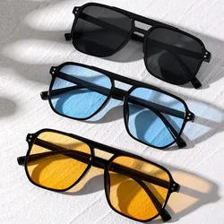 Vintage Männer Frauen große Sonnenbrille Männer quadratische Farben Marke Designer Unisex Sonnenbrille schwarze Linse männliche weibliche Sonnenbrille uv400