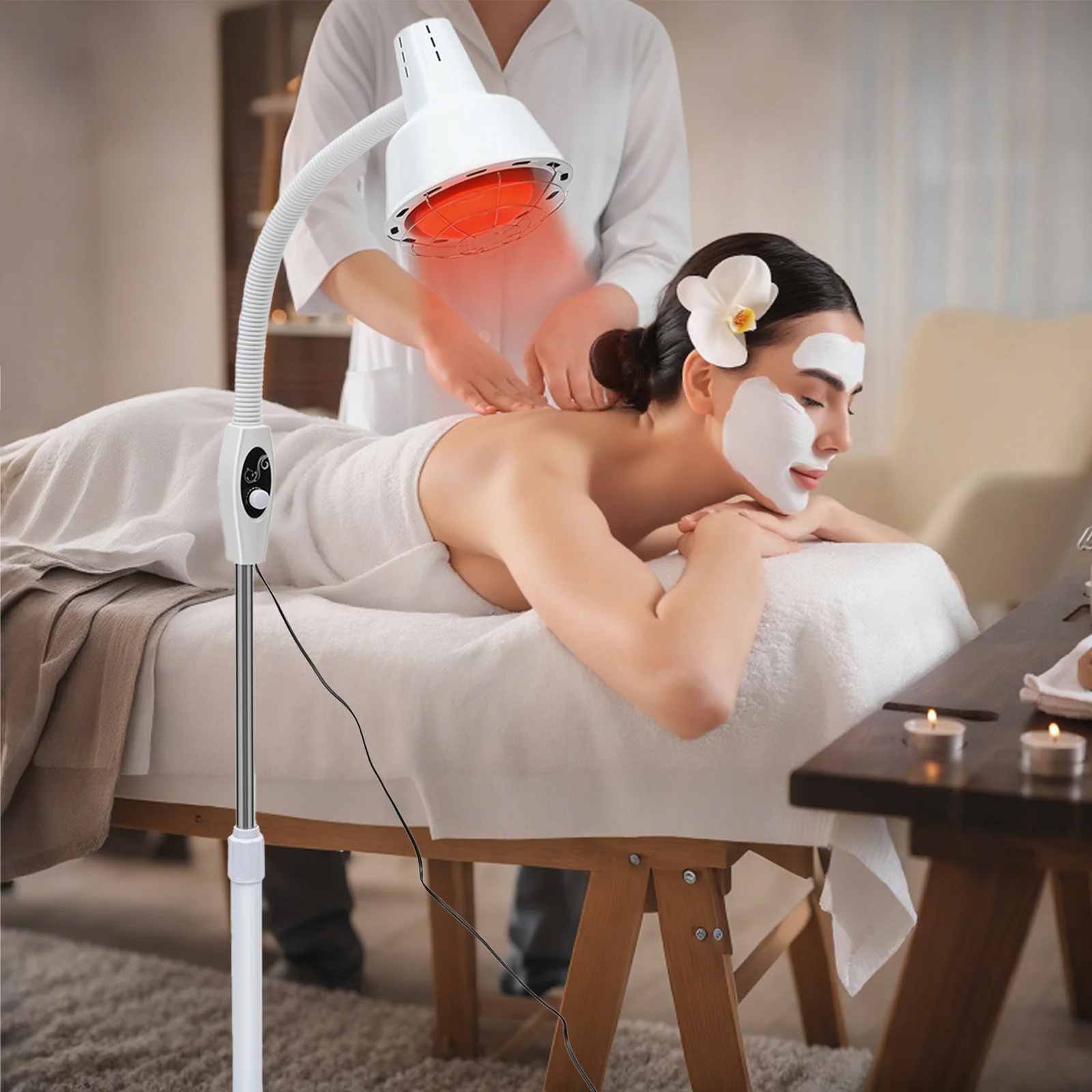 

Infrared Heat Lamp for Pain Relief – Ideal for Muscle Soreness, Joint Pain, and Improving Blood Circulation massager massage