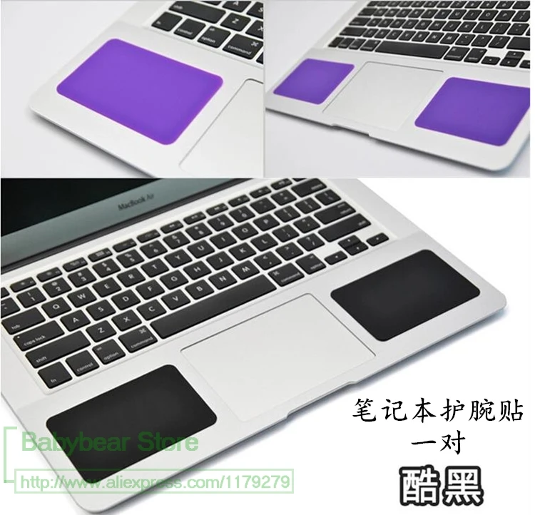 For Macbook HP lenovo Sony IBM Asus Acer Dell Laptop Notebook 2pcs/lot Silicone Palm Pad Many Color Palm Pads Guard Wrist Rests