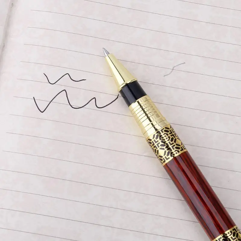 G8TA สุดหรูโลหะ Ballpoint ปากกาเลียนแบบไม้ลวดลายลวดลายลวดลาย Rollerball Pen Office S