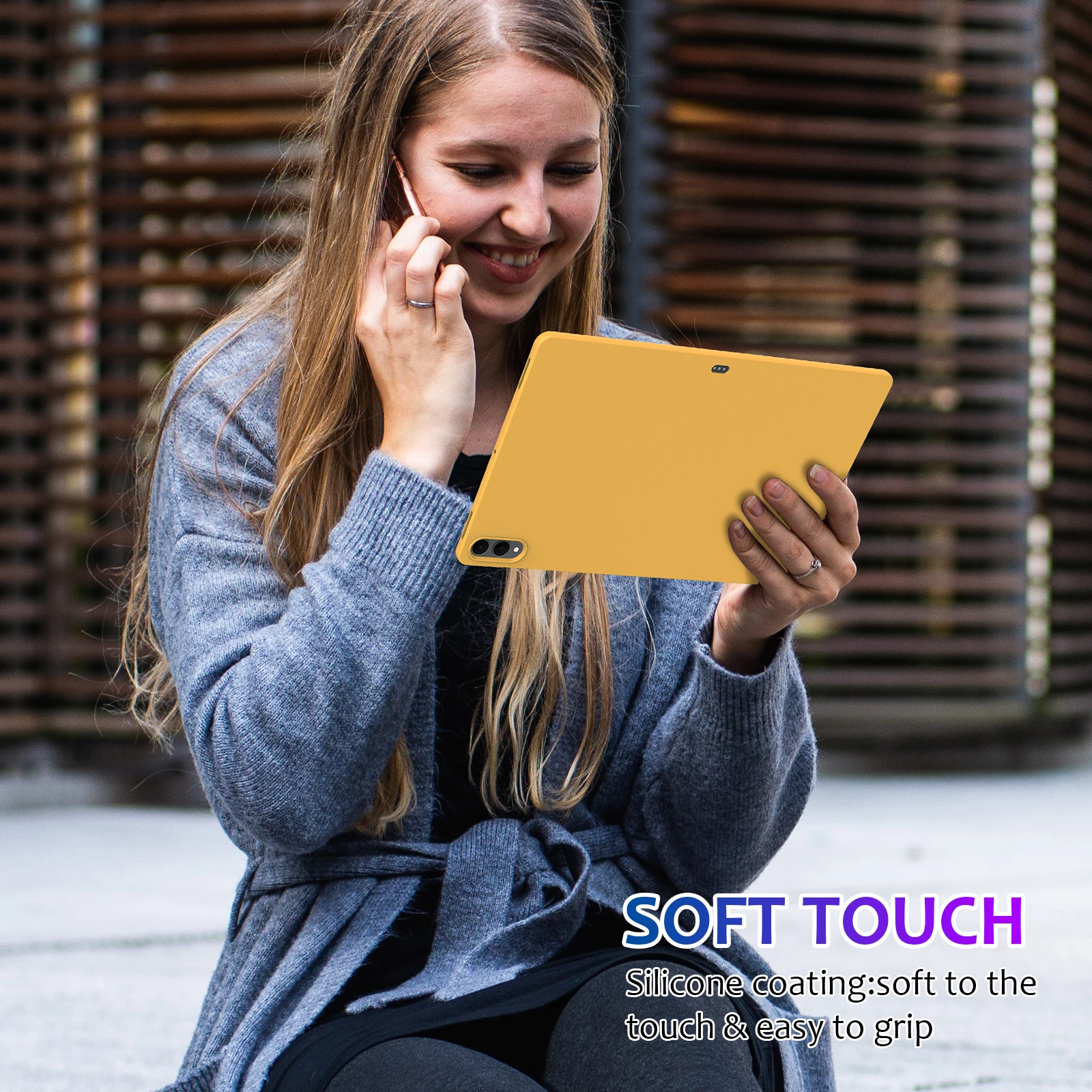 Etui na tablet Samsung Galaxy Tab S11 Ultra S11, płynny silikon, miękki w dotyku, odporny na wstrząsy, 14.6 cala, 11 cali, osłona ochronna na tablet. — zdjęcie produktu 6
