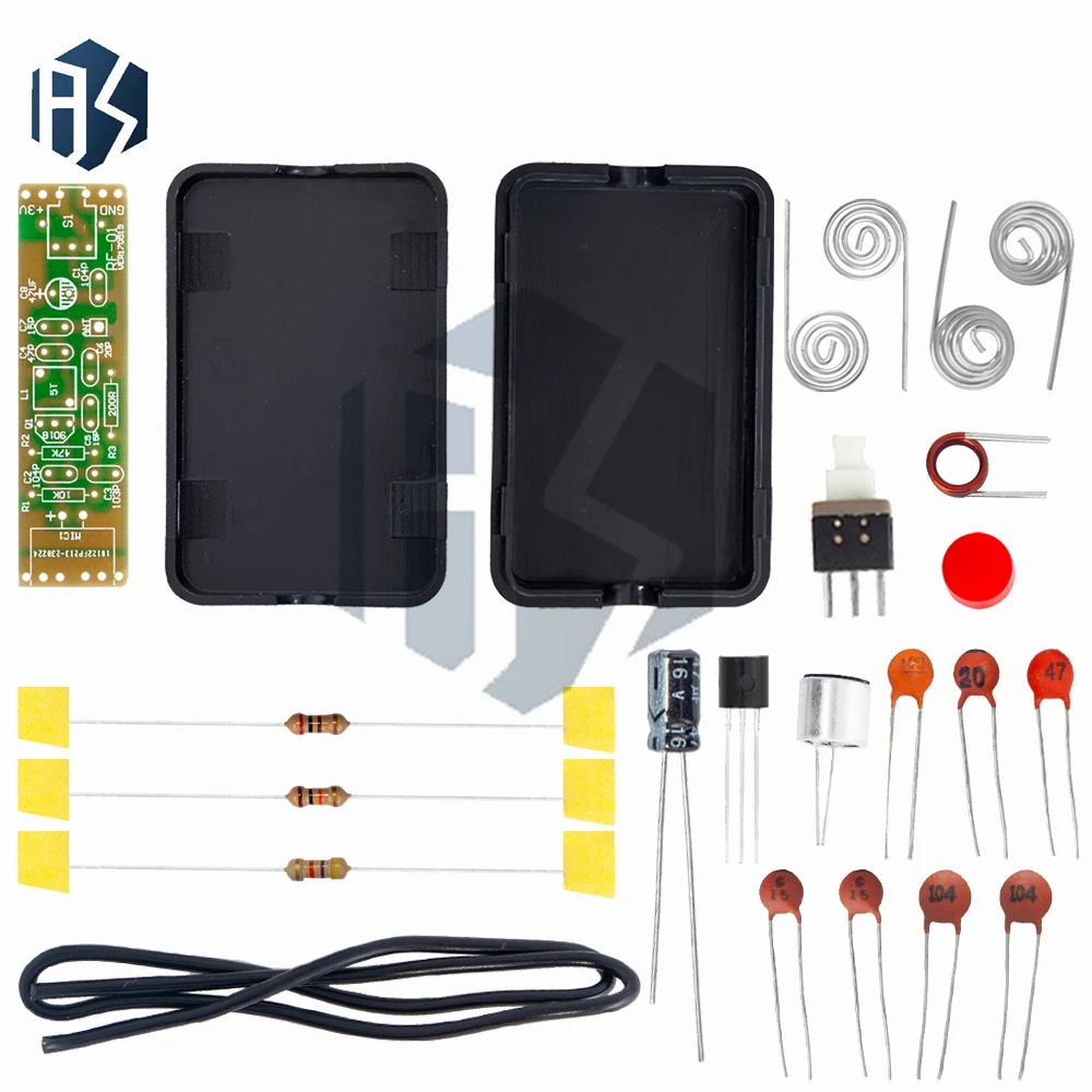 Module de Microphone sans fil à Modulation de fréquence FM, 70-110MHz 1.5V, Kits de pièces de carte émetteur, Suite électronique + coque, Kit de bricolage