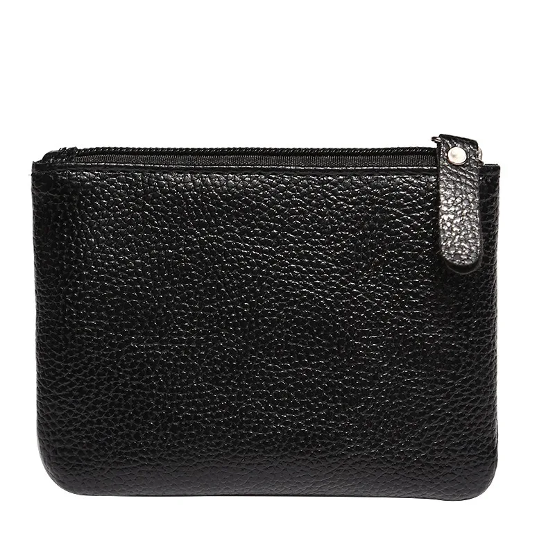 Men\'s PU Leather Zipper Coin Wallet Women Mini Short Purse Card Holder Change Purse for Man Clutch Wallets