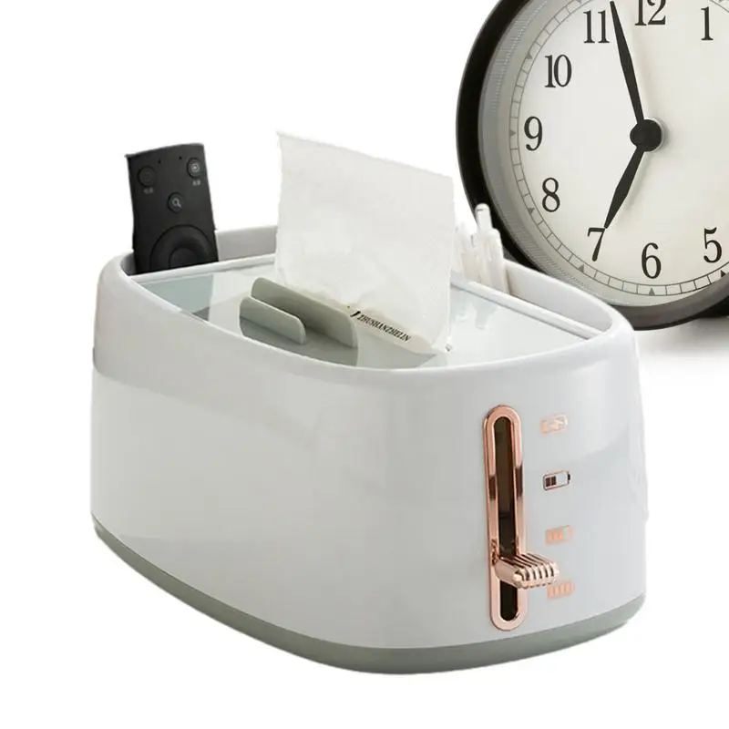 Tissue storage Box Spring Design tissue Paper Holder high quality Tissue dispenser Box with remote holder for Living Room
