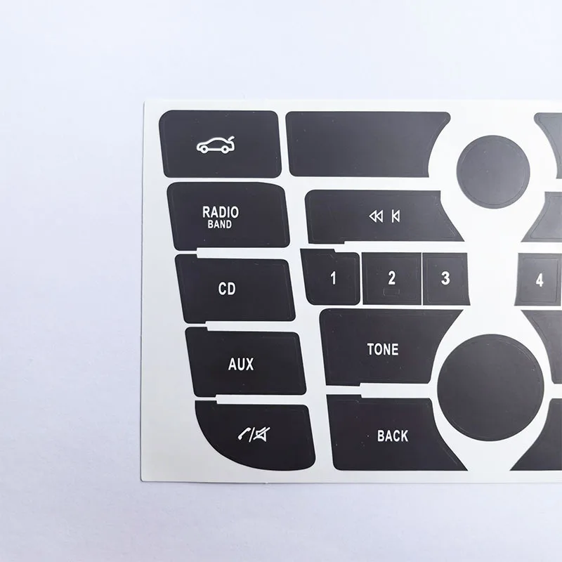 1 Set Car Center Console CD Radio Multimedia Button Repair Stickers Suitable for Buick Excelle GT/XT