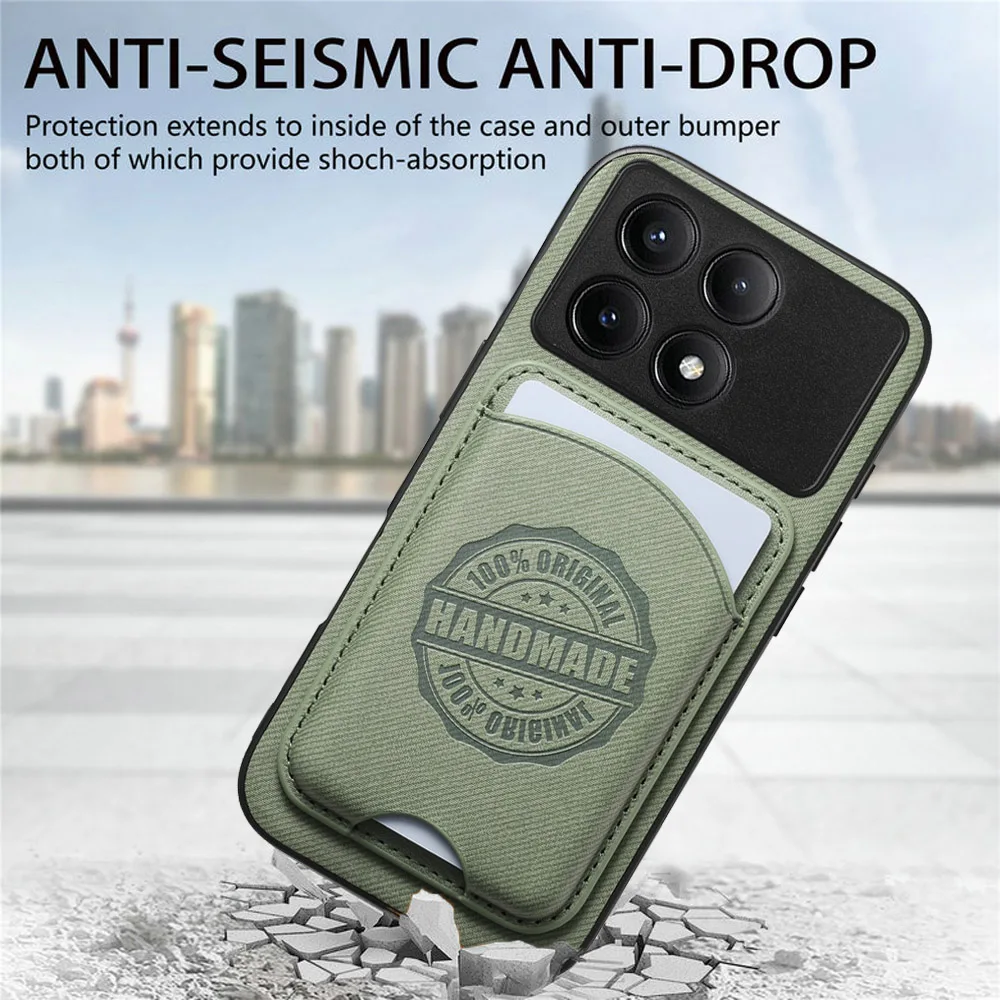 بطاقة مغناطيسية قابلة للفصل 2In1 لهاتف Xiaomi Poco F8 Pro 5G حافظة فاخرة بشعار لوحة خلفية جلدية Mi Phone PocoF8 Ultra F 8 Pro