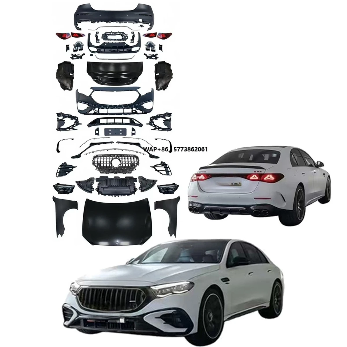 High Performance and Price Bumpers Body Kit for E Class W213 2016-2019 Conversion to 2025 W214 E53