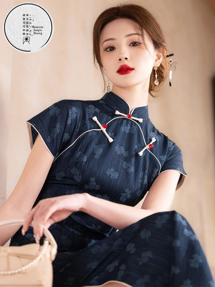 new-chinese-sle-improved-dr-women-summer-new-print-high-end-slimming-old-anghai-retro-sle-elegance