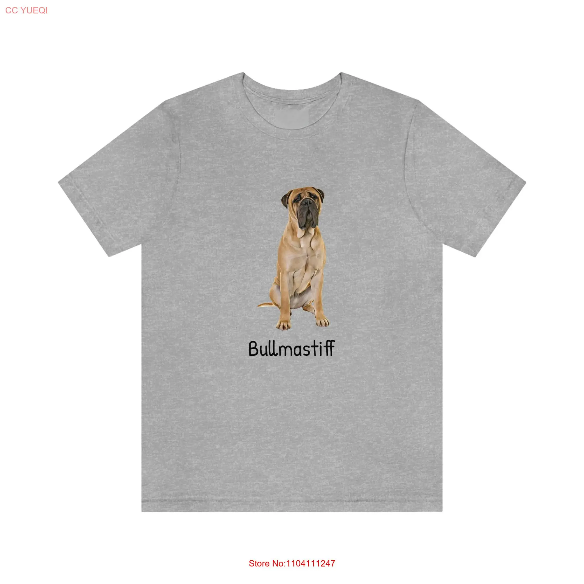 Bullmastiff Custom Dog T Shirt Personalized Lover long or short sleeves