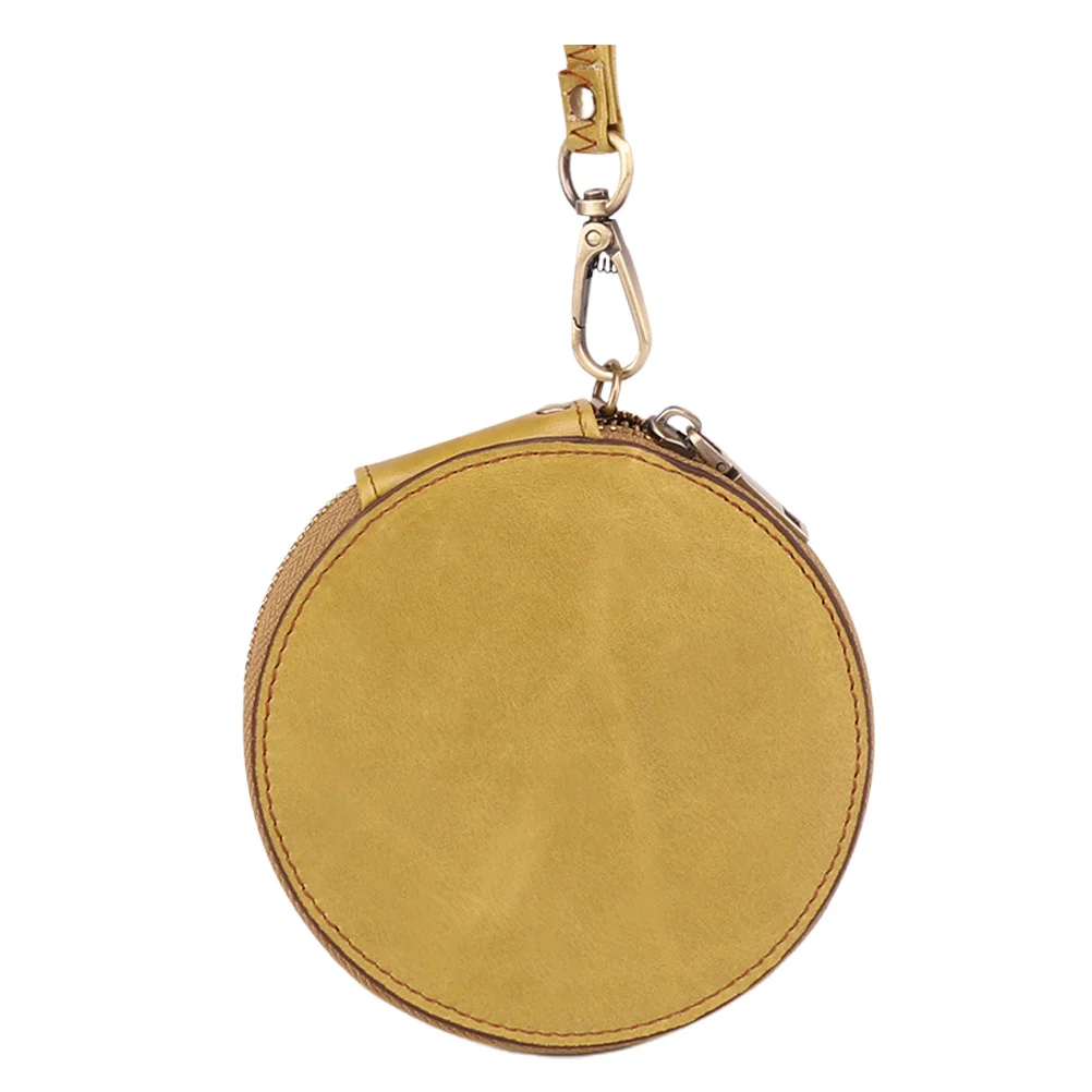 محفظة صغيرة سماوية صغيرة خمر عملة الحقيبة جولة سستة حقيبة لينة دائم حقيبة يد المعصم الحبل محفظة نسائية للعملات المعدنية الصغيرة