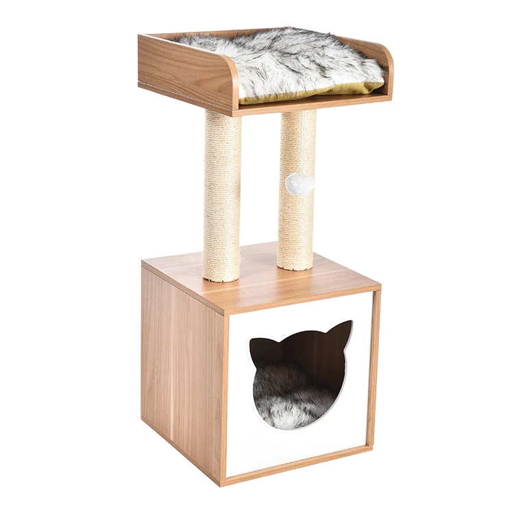 

High-quality modern wooden cat tree pet supplies