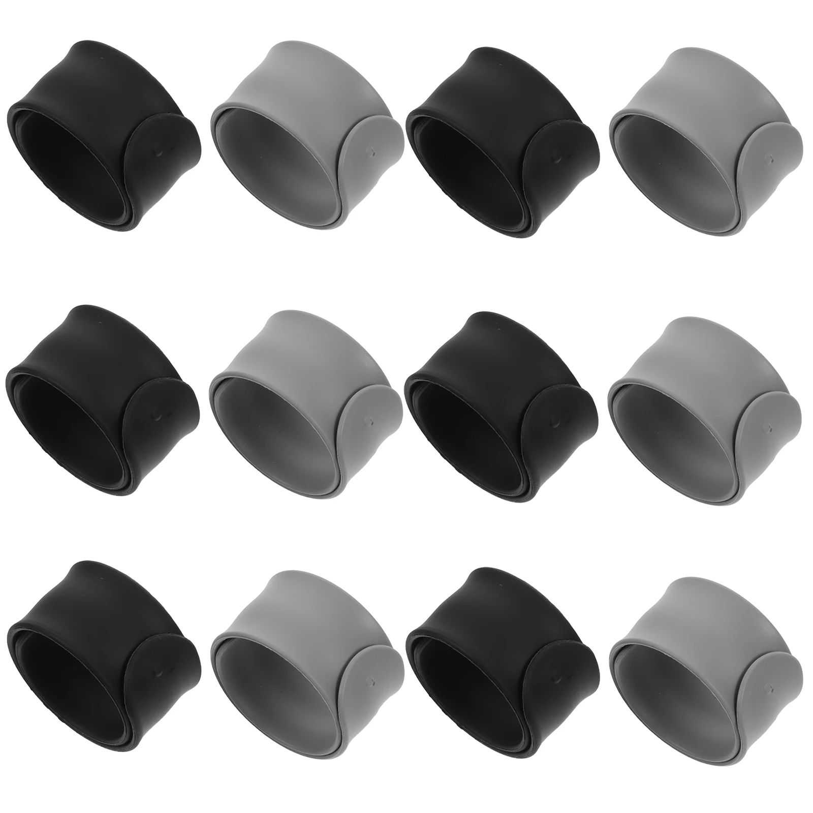 

12pcs Wrapping Paper Holder Storage Organizer Silicone Roll Cord Clips For Gift Wrap, Poster, Holiday Wraps, Flip Bands, Metal