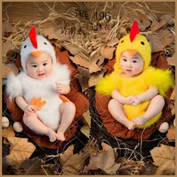 Halloween Cosplay Costume Chicken Baby Photography Suit Newborn Baby Infant Studio Shoot Outfits Fashion Party Clothing