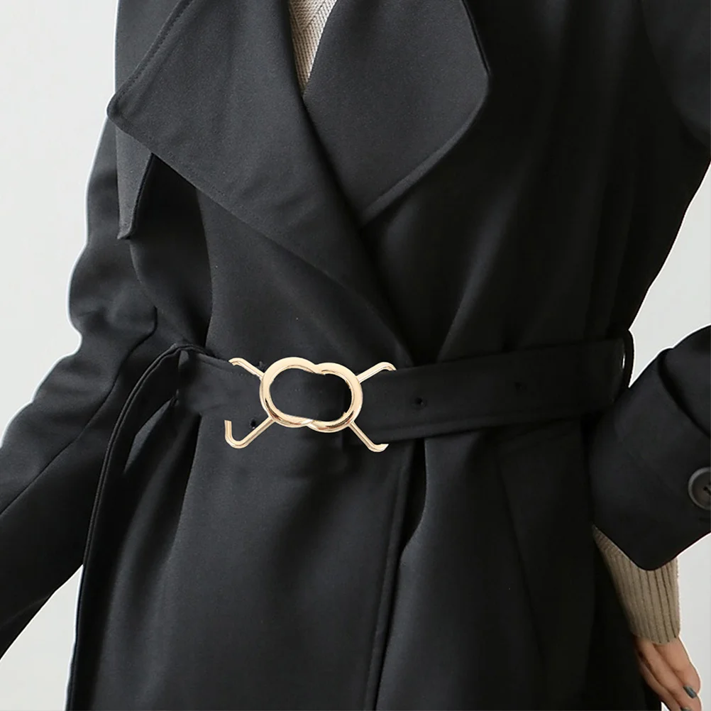 4 أزواج من أبازيم حزام الخصر المعدنية المصنوعة من سبيكة مشبك حزام مزخرف بديل لحمالات فستان السراويل إكسسوارات الملابس ذاتية الصنع