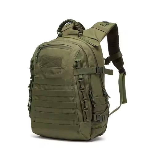 Mochila tática estilo 38l, mochila externa à prova d'água de grande capacidade com sistema molle, bolsa para caminhadas, acampamento, viagem, bug out