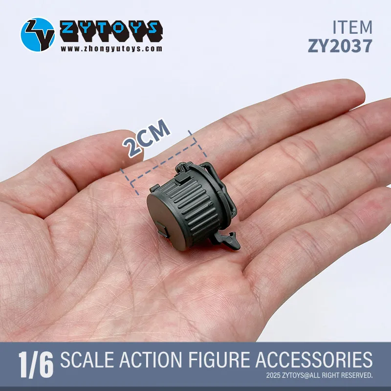 ZY2037 – tambour magnétique à échelle 1/6, pour MG M34 MG42, mitrailleuse à usage général pour figurine d'action de 12 pouces, accessoires de soldats militaires