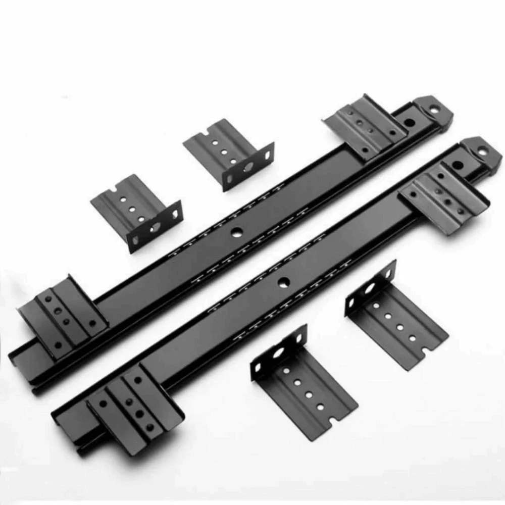 

Heavy Duty Slide Rail Under Desk Keyboard Tray Adjustable Space Saving Keyboard Storage Drawer Thickened Versatile