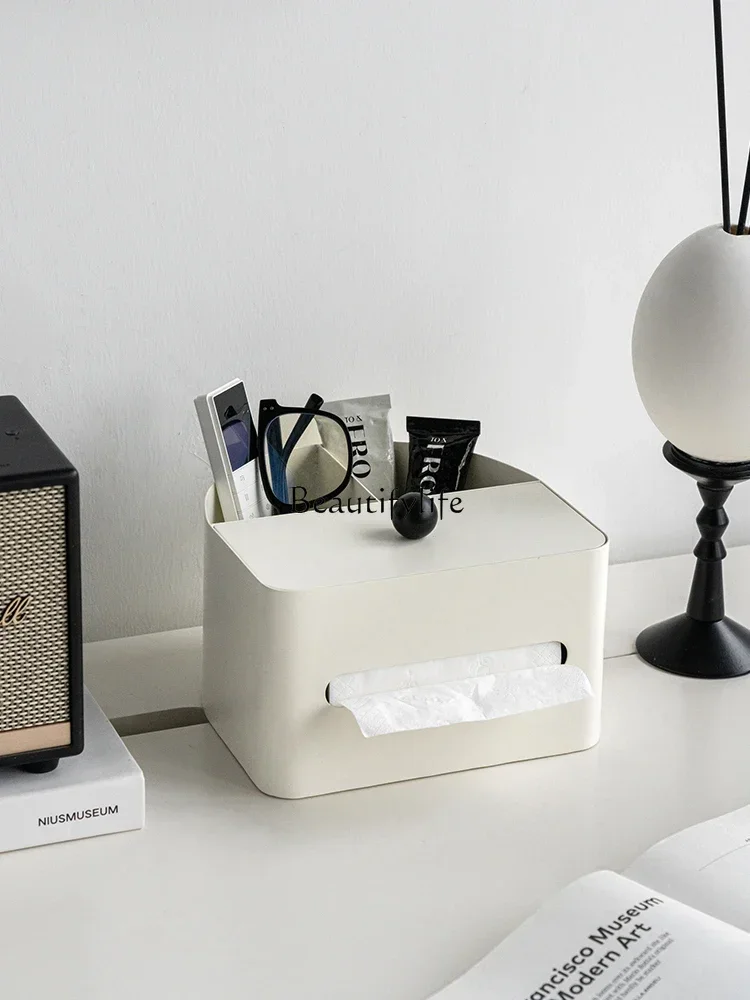

ld25 Nordic Simple Desktop Multifunctional Storage Box Light Luxury Premium Tissue Box Creative Ornament