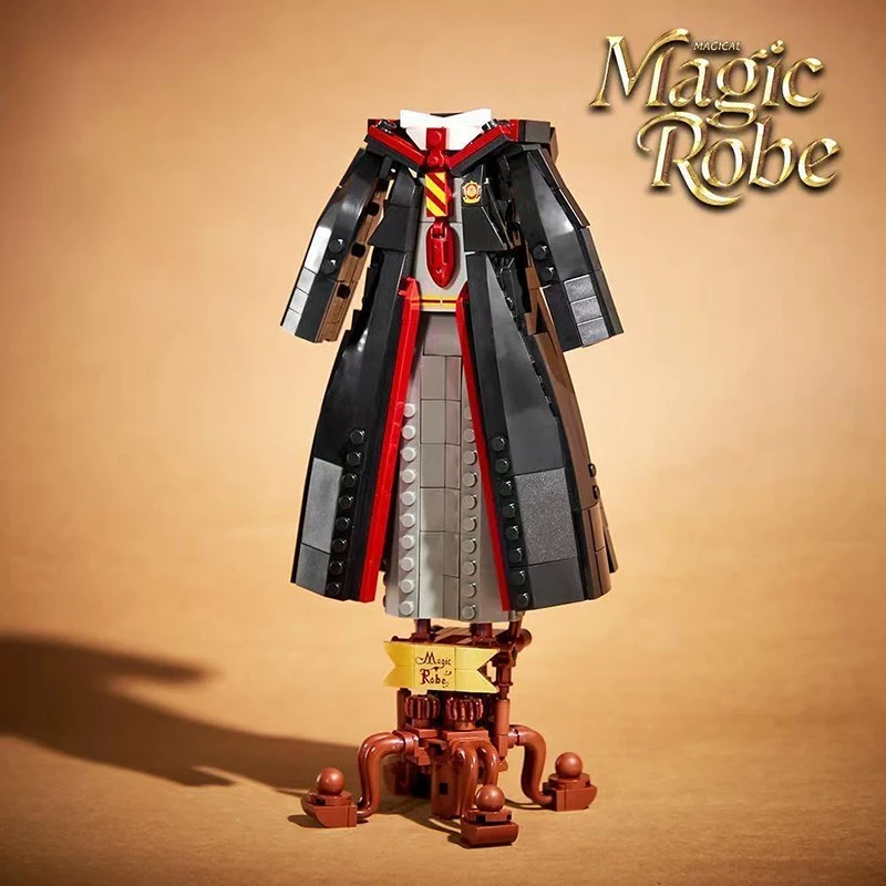 Magische Robe Bouwspeelgoed Model Harry Potter Middeleeuwse Magische School DIY Blokken Speelgoed Cadeaus voor Kinderen Volwassenen Bakstenen Decoratie 661 Stuks
