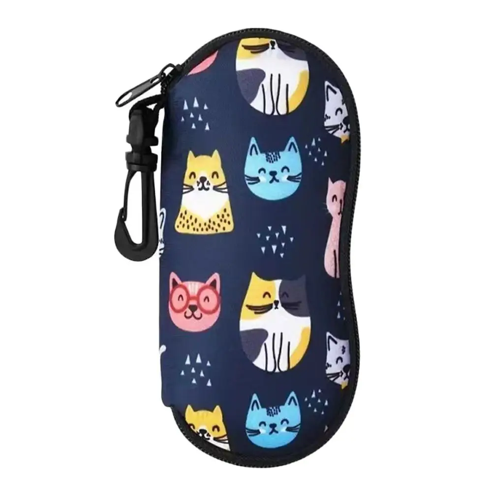 Men Women Fashion Storage Box Zipper Wallet Diving Glasses Box Holder Sunglasses Bag Reading Eyewear Case Sunglasses Organizer