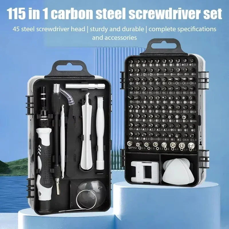 The repair tool kit is used for the precise electronic and magnetic components of computers, iPhones and home computers.