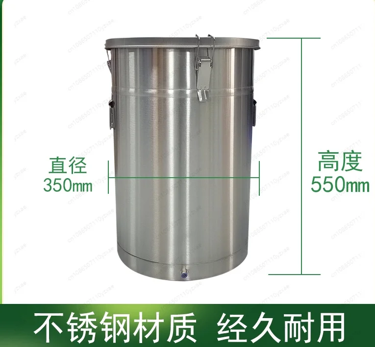 Stainless Steel Fluidizing Powder Barrel Hopper Replacement Accessory For Electrostatic Powder Coating Sprayer