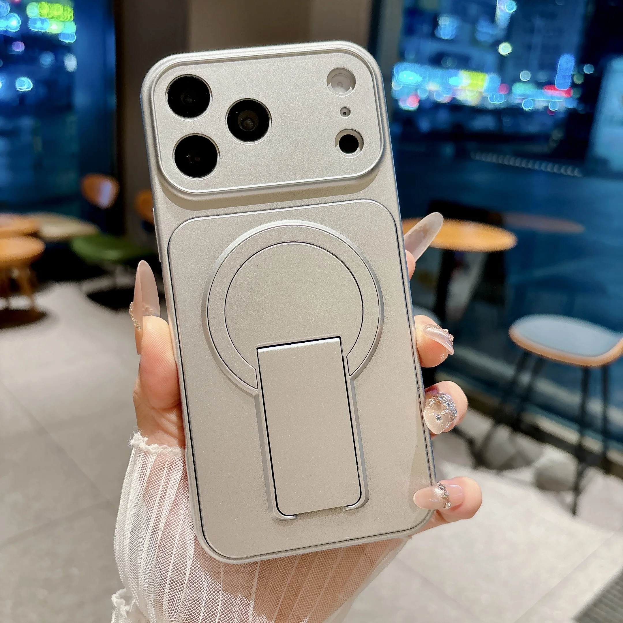 맥세이프 홀더 스탠드가 있는 고급 무광 폰 케이스 (아 - Taco Stand Holder 리뷰 및 가격