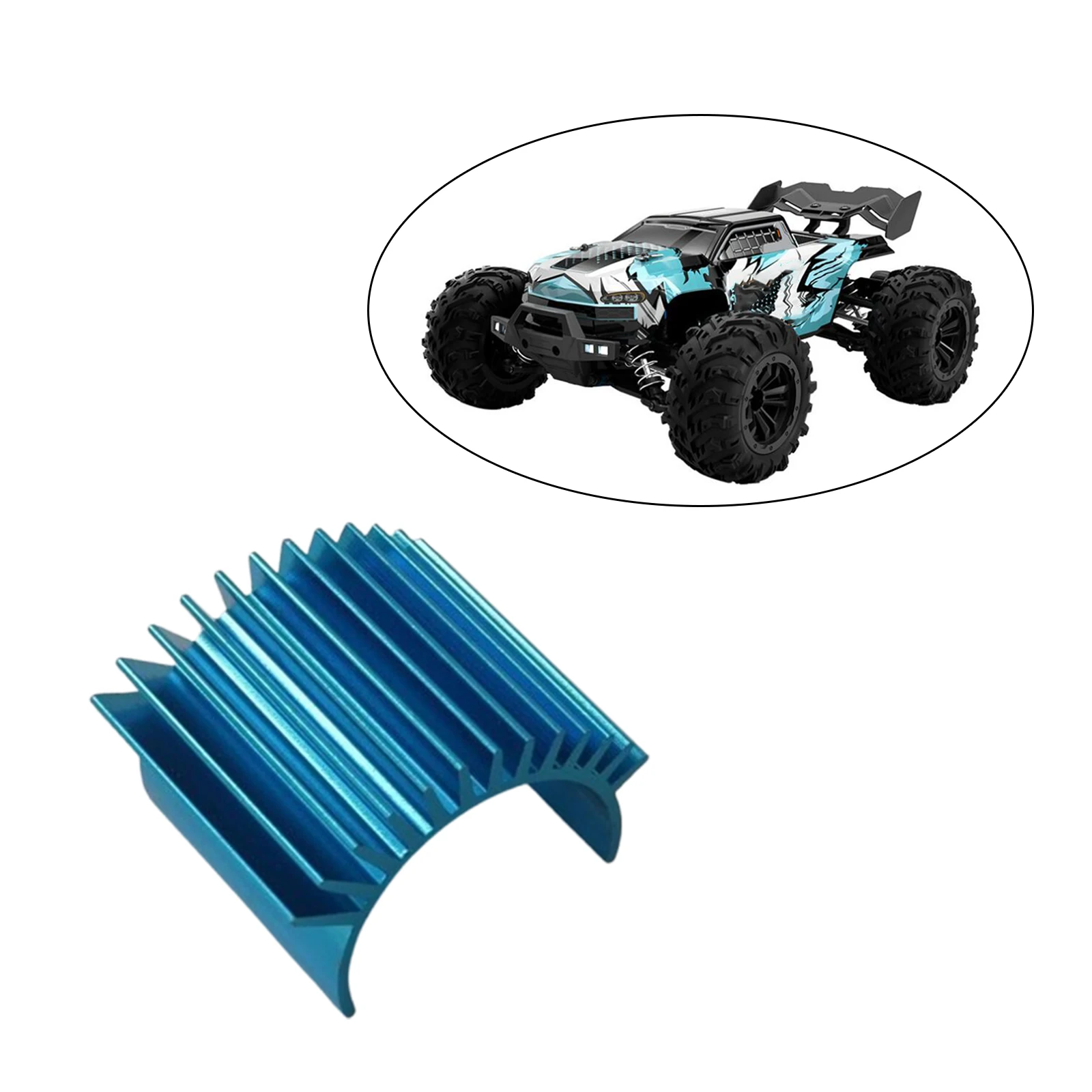 1/16 RC Car Heat Sink Modification Lightweight Professional Easy to Install Update Parts for 16101 16102 16103 16201 RC Crawler - Image 6