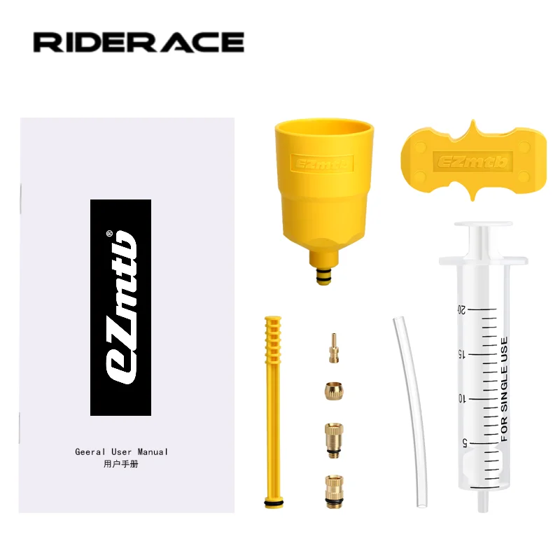 Fahrrad-Bremsenentlüftungsset, Fahrrad-Reparaturwerkzeuge, hydraulisches Scheibenbremsen-Entlüftungswerkzeug-Set, Trichter, Ölstopper, für Rennräder und Mountainbikes, für Shimano
