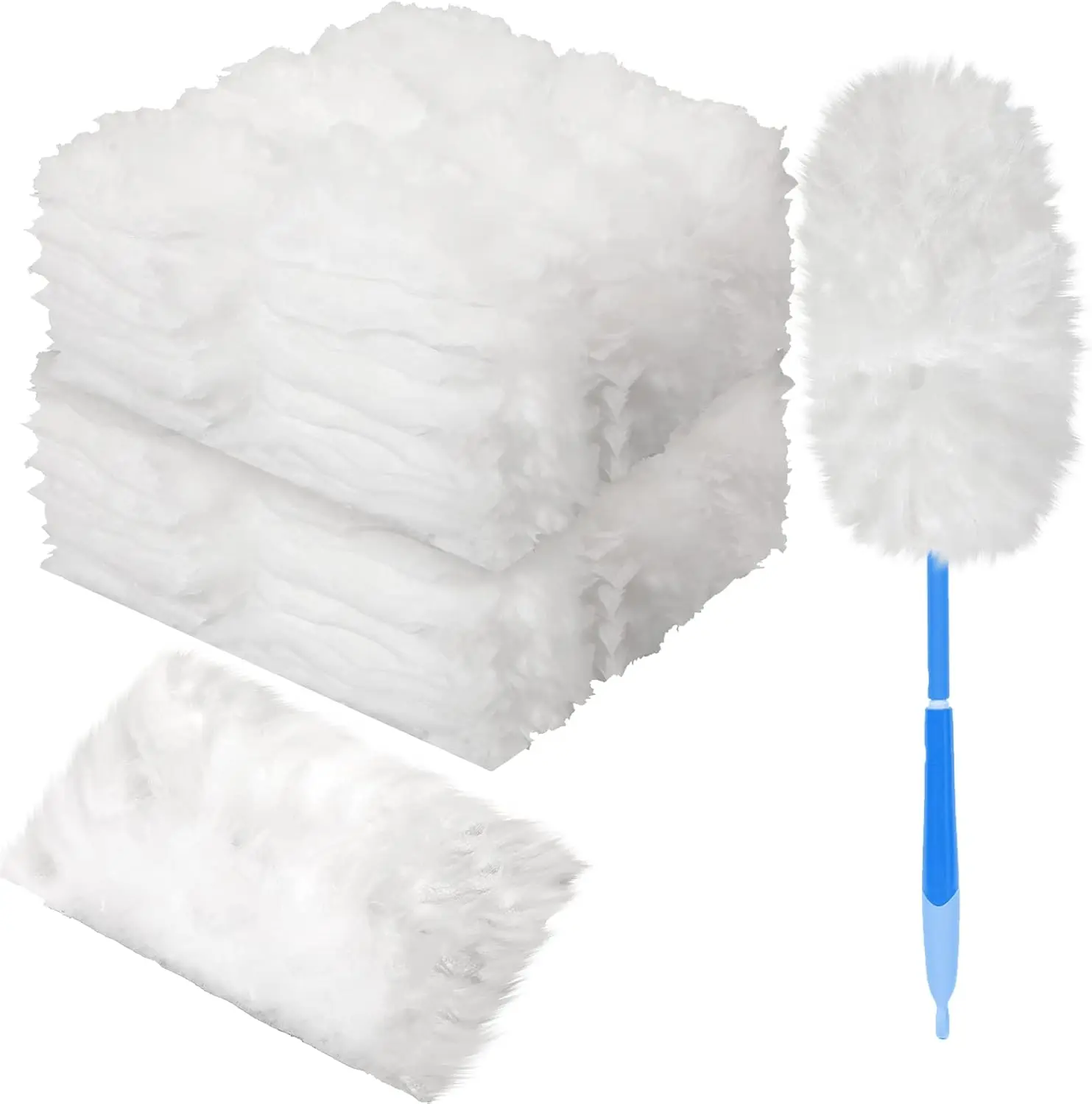 

100 шт. сменных насадок для пылесосов Swiffer, оптовая упаковка, одноразовые, утолщенные, с 1 ручкой, сверхпрочные, для уборки