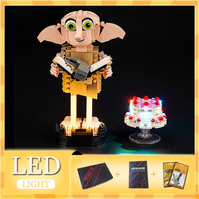 DIY-LED-Beleuchtungsset für LEGO 76421, Dobby the House Elf, Bausteinset (nur LED-Licht, ohne Blöcke, Modell)