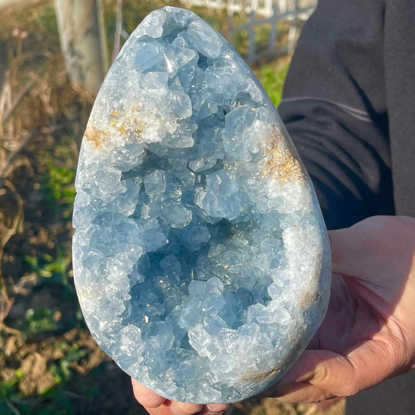 1pc Natural ultramarine lapis lazuli cluster crystal cave specimens from Madagascar