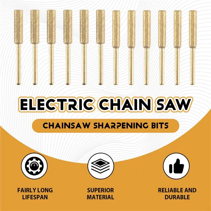 AB42-Diamond Chainsaw Sharpener - In 3Size Diamond Sharpening Wheels 5/32, 3/16, 7/32 File For Dremel Echo Electric Chain Saw
