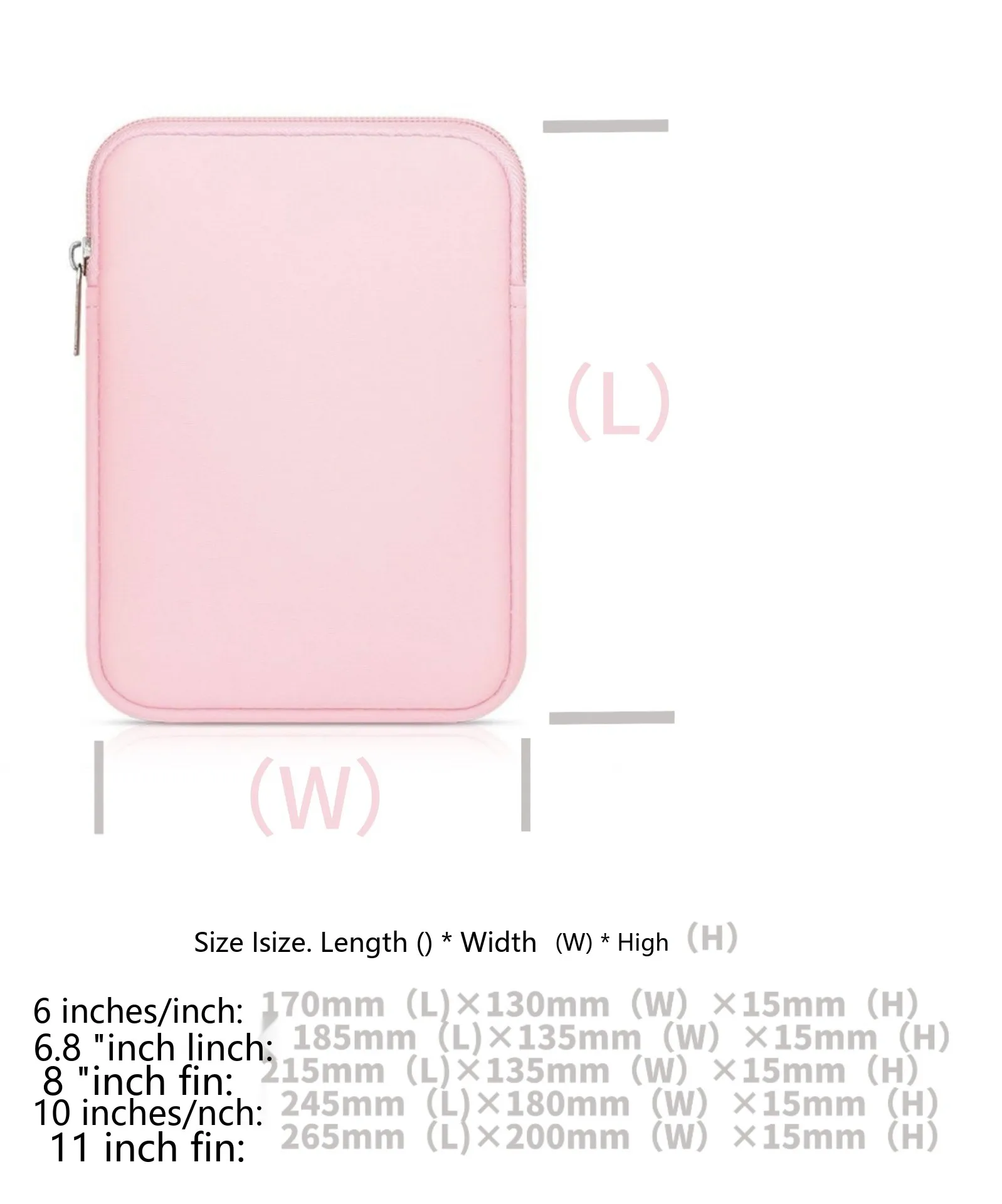 Minimalistische Tablet-Hülle 6-11 Zoll Tragbare PU-Tasche für iPad mit Weichem Futter – Detail 1