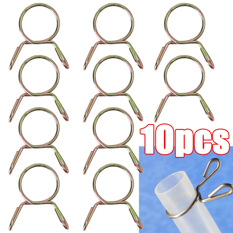 

10 шт. 5/6/7/8/9/10/11/12/13/14 мм пружинный обруч из нержавеющей стали, хомут для шланга, регулируемый масляный шланг, водопроводная труба, фиксированный зажим, домашнее оборудование