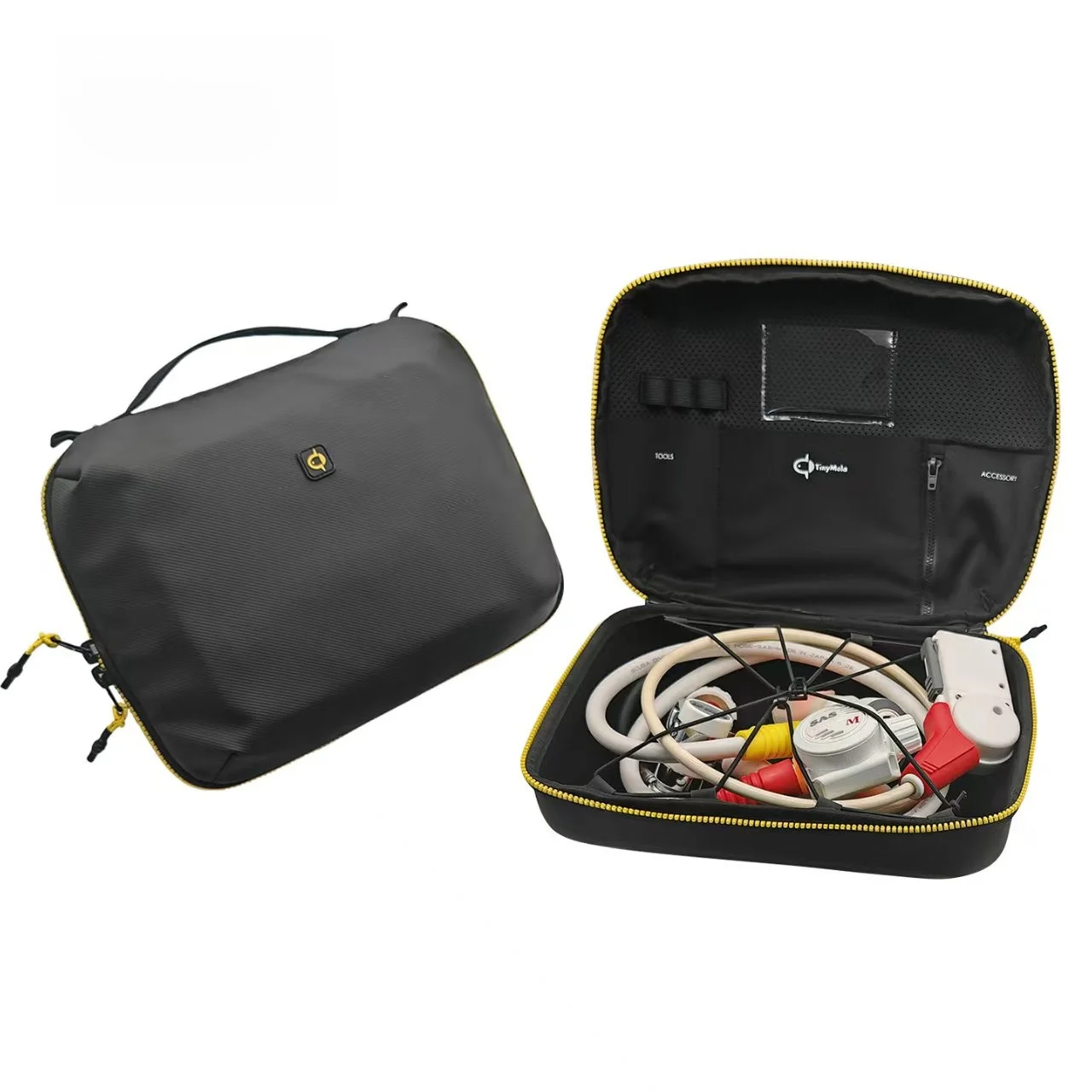 TinyMola Diving Regulator Storage Bag Hardshell Case Travel EVA Scuba Diving Breathable Secondary Head Equipment Bag